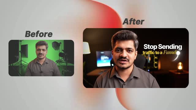 Before and after video editing transformation — raw footage edited into a retention-focused story — video thumbnail