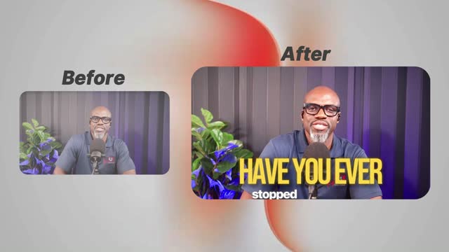 Before and after video editing transformation — raw footage edited into a retention-focused story — video thumbnail